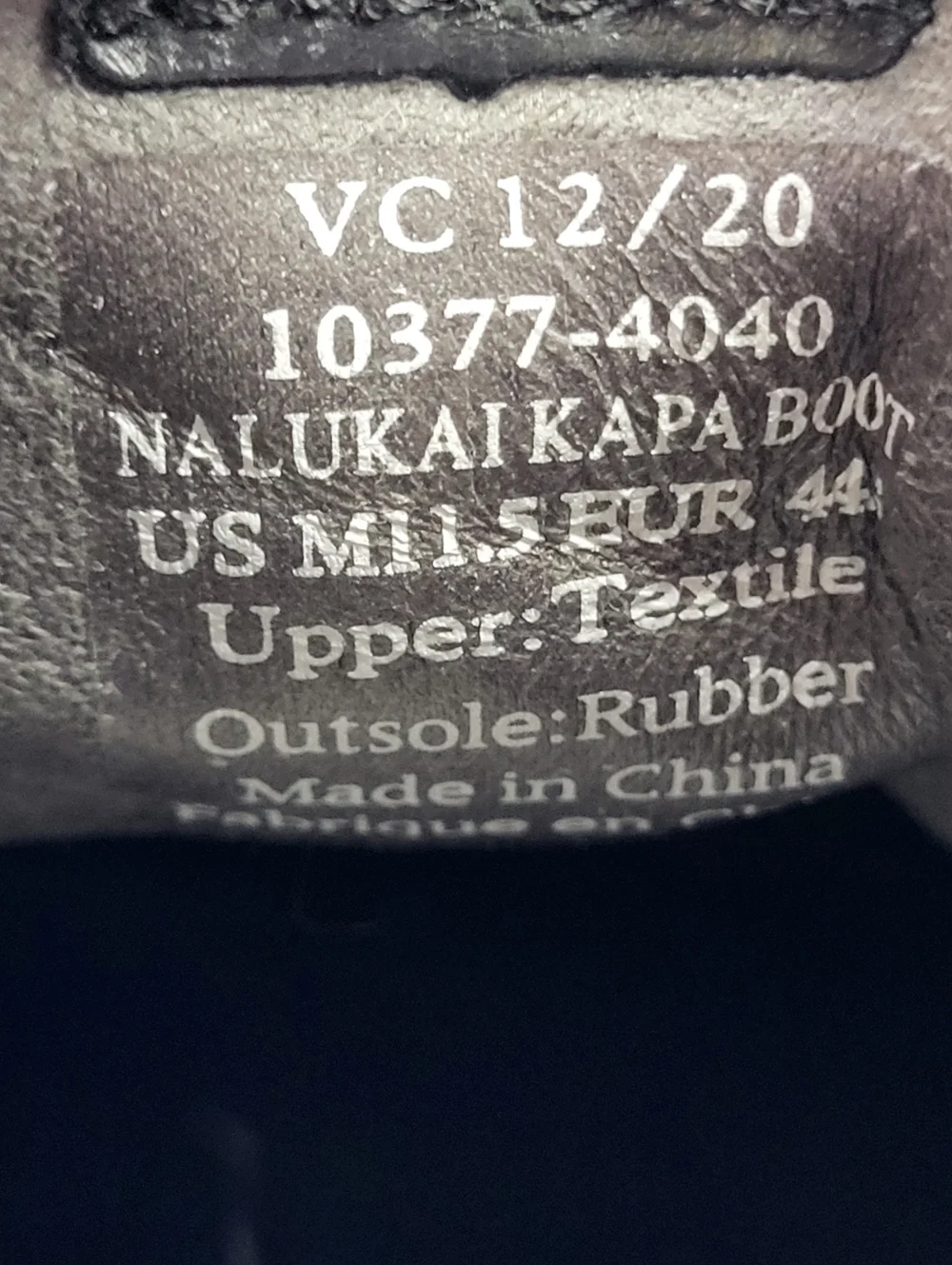 OluKai Nalukai Kapa Boots Mens 11.5 Shoes Black Canvas Casual Chukka Shoes